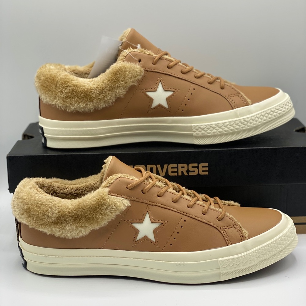 CONVERSE ONE STAR OX STREET WARMER LEATHER SNEAKER